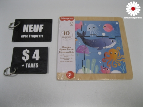 Casse-tête en bois fisher price neuf avec étiquette