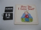 How do i love you ? (en anglais)