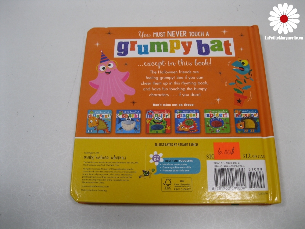 Grumpy bat! ( en anglais) - La Petite Marguerite