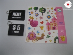160 Autocollants Djeco Princesses