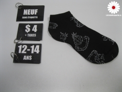 3 paires de bas pointure 6-7.5