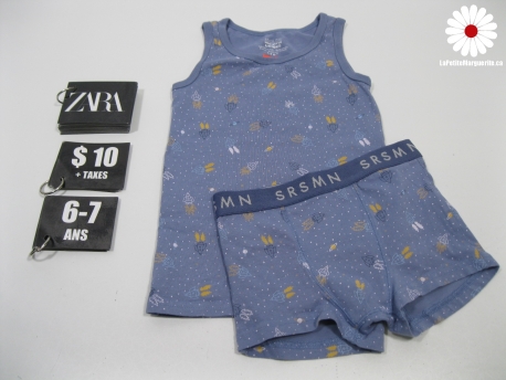 Ensemble Camisole et boxer