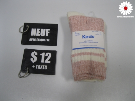 3 paires de bas pointure 2-6