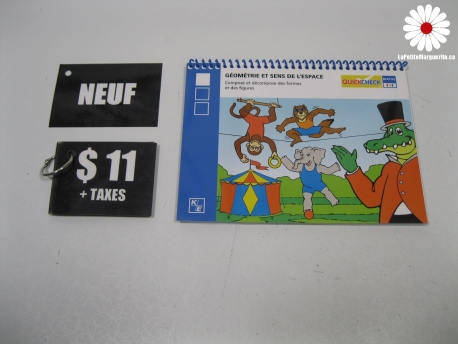 Livre/ Jeu Quickcheck Géométrie et sens de l'espace