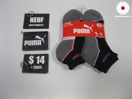 6 paires de bas Pointure 4 à 9 ado